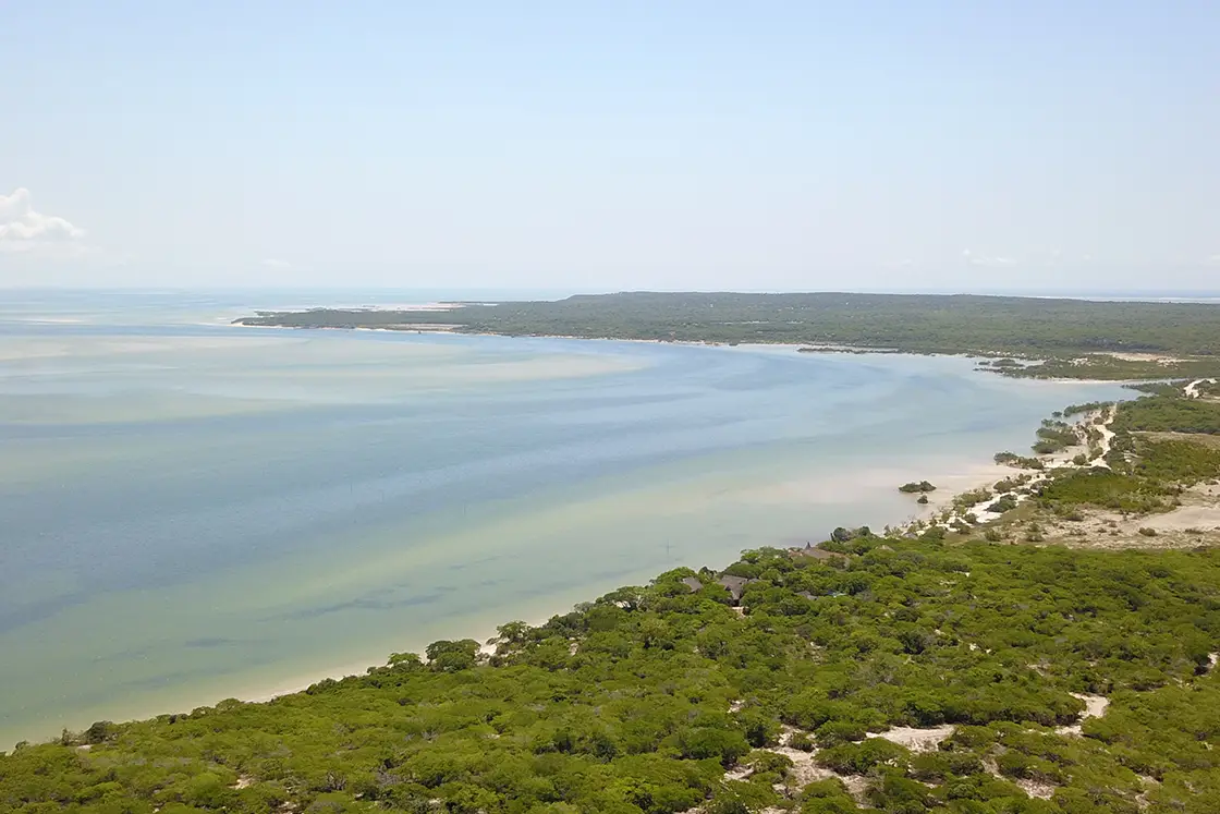 Perfect Hideaways real estate property: A stretch of coast on the San Sebastian Peninsula, which has been designated for low-impact, sustainable tourism. The Sanctuary Private Reserve, Mozambique.